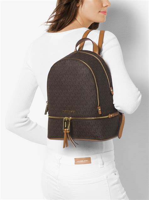 michael kors rhea medium backpack olive|michael kors rhea colorblock backpack.